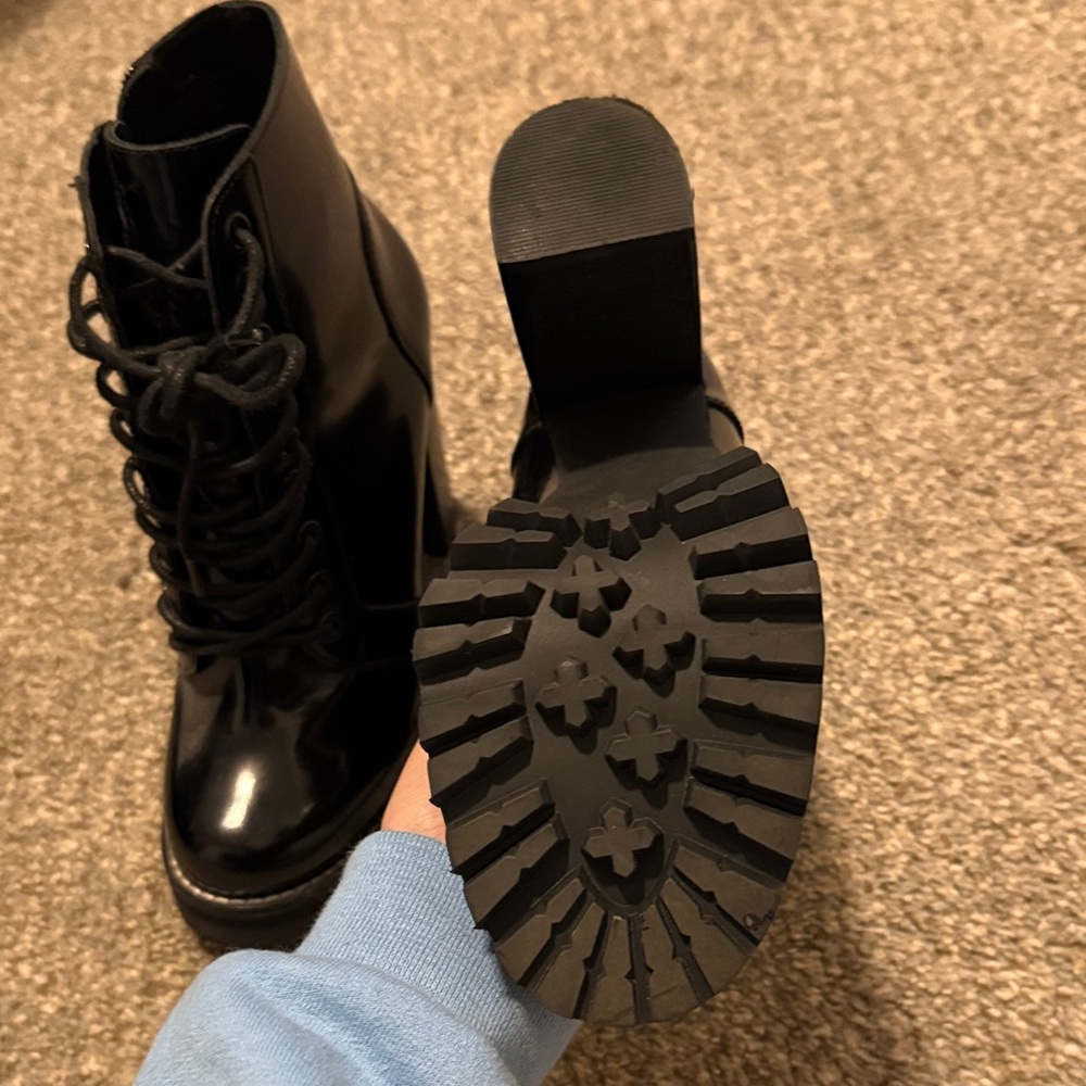 Jeffrey Campbell Legion Lace-Up Ankle Boots - Picture 4 of 4